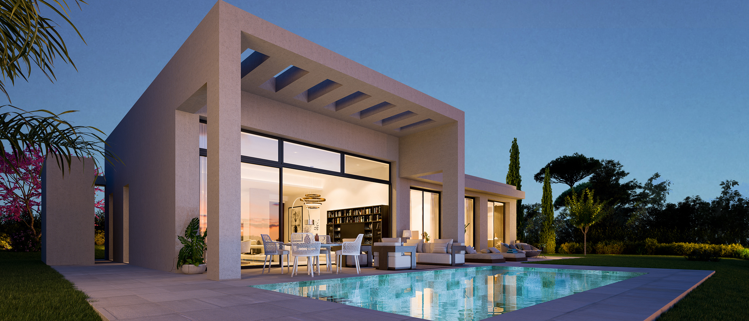 Villa Romero_PoolnocturnaOblicua.jpg