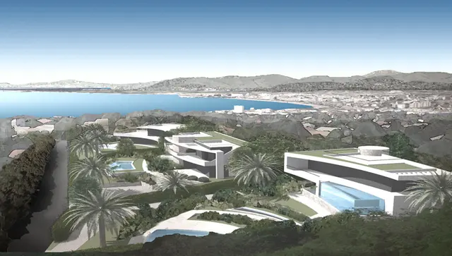 SAINT-RAPHAEL - NY og LEKKER ARK.TEGNET LEILIGHET MED HAGE/BASSENG