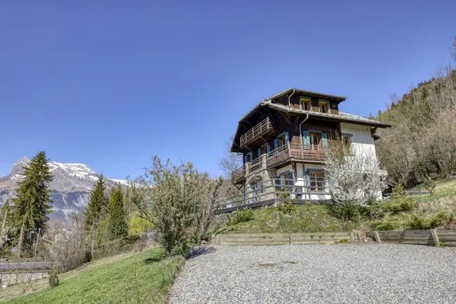Saint-Gervais les Bains, De franske Alpene | Sjarmerende chalet med utsikt, nær sentrum