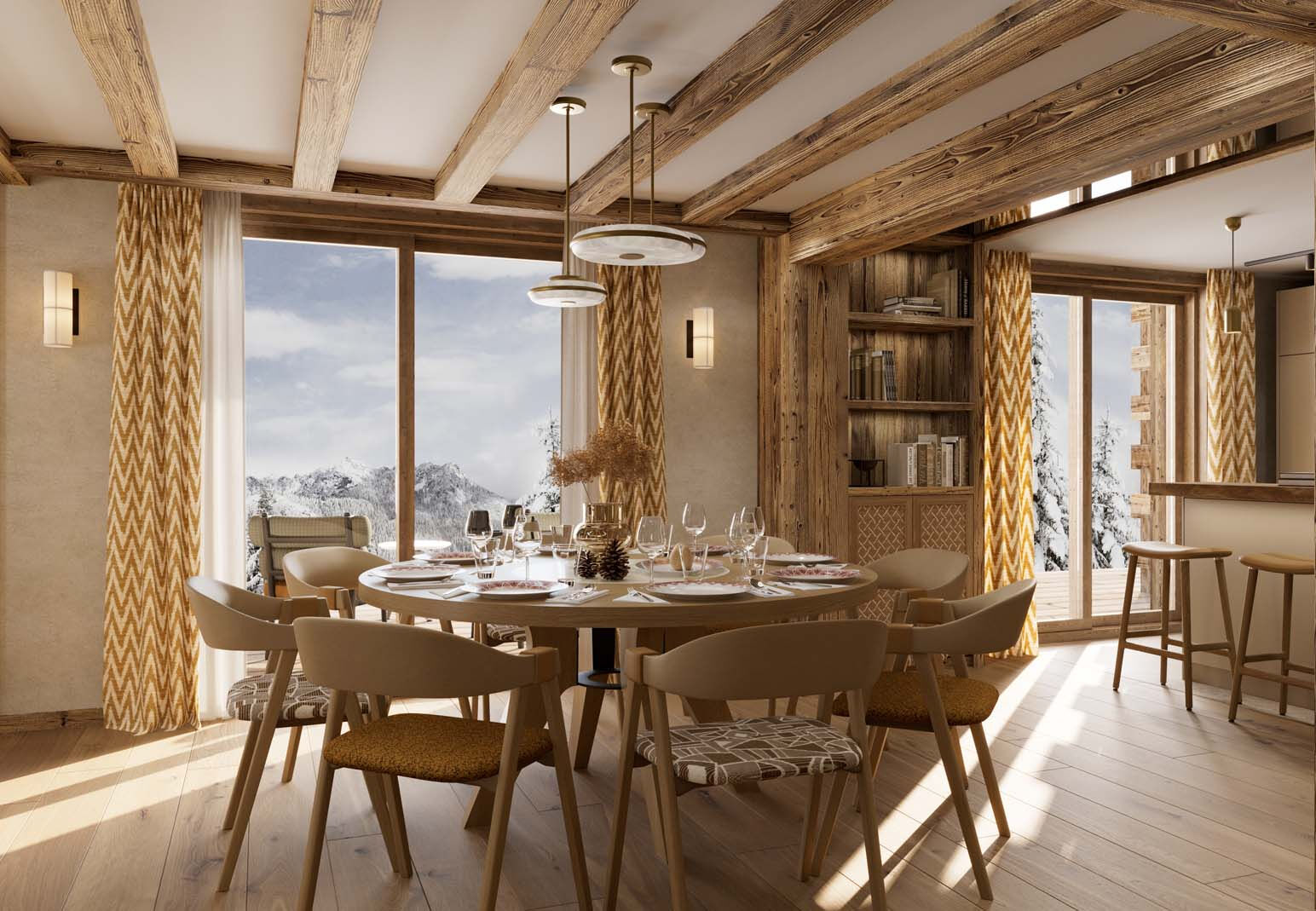 Megève- Ny lekker dupleksleilighet med 3 soverom med sentral beliggenhet – bilde 1