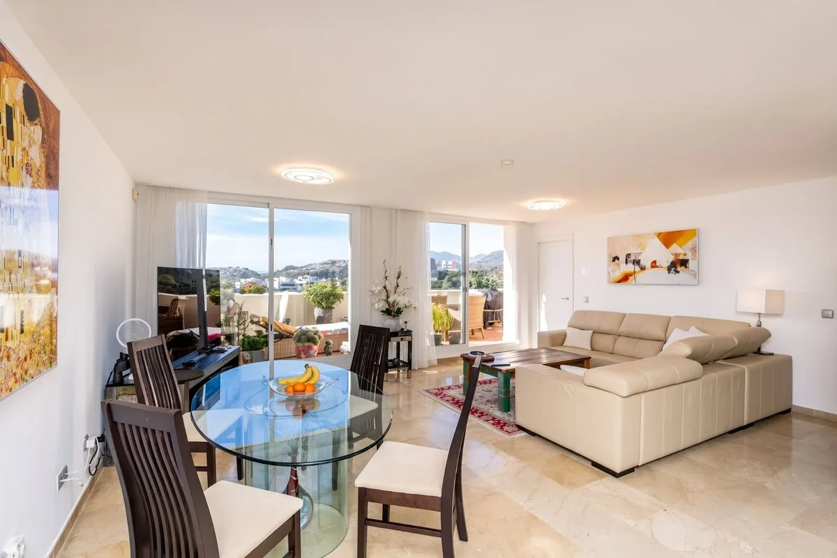 Los Arqueros, Benahavís – Privat terrasse med utsikt over hav og Gibraltarstredet – bilde 14