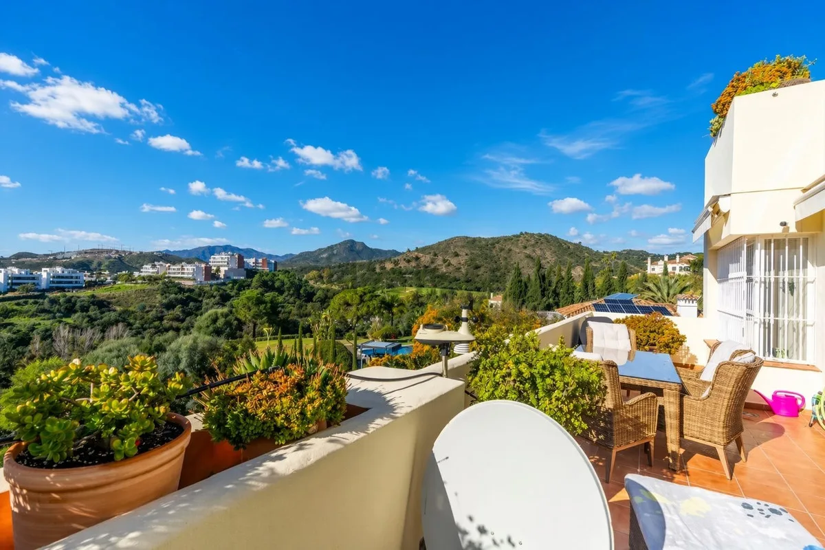Los Arqueros, Benahavís – Privat terrasse med utsikt over hav og Gibraltarstredet – bilde 27