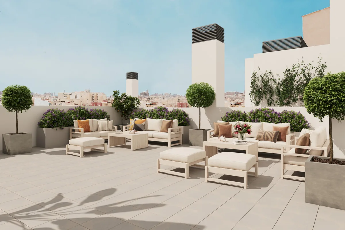 Metropolitan Homes, Málaga sentrum – Nøkkelferdig leilighet med byutsikt og takterrasse med basseng – bilde 7