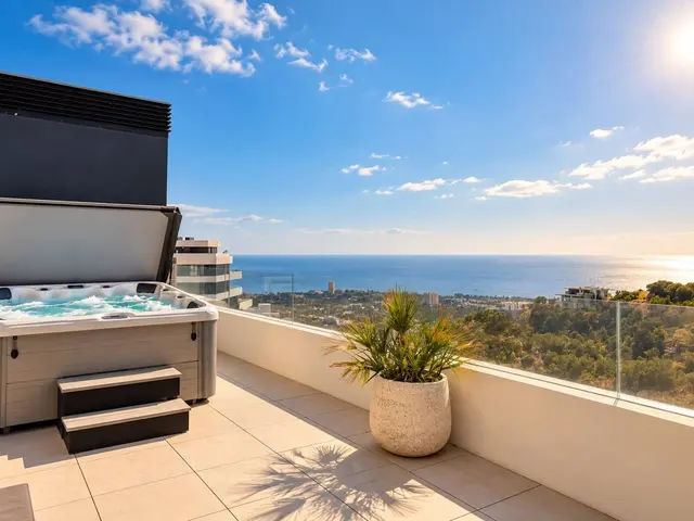 Los Monteros – Penthouse med to store terrasser og sjøutsikt