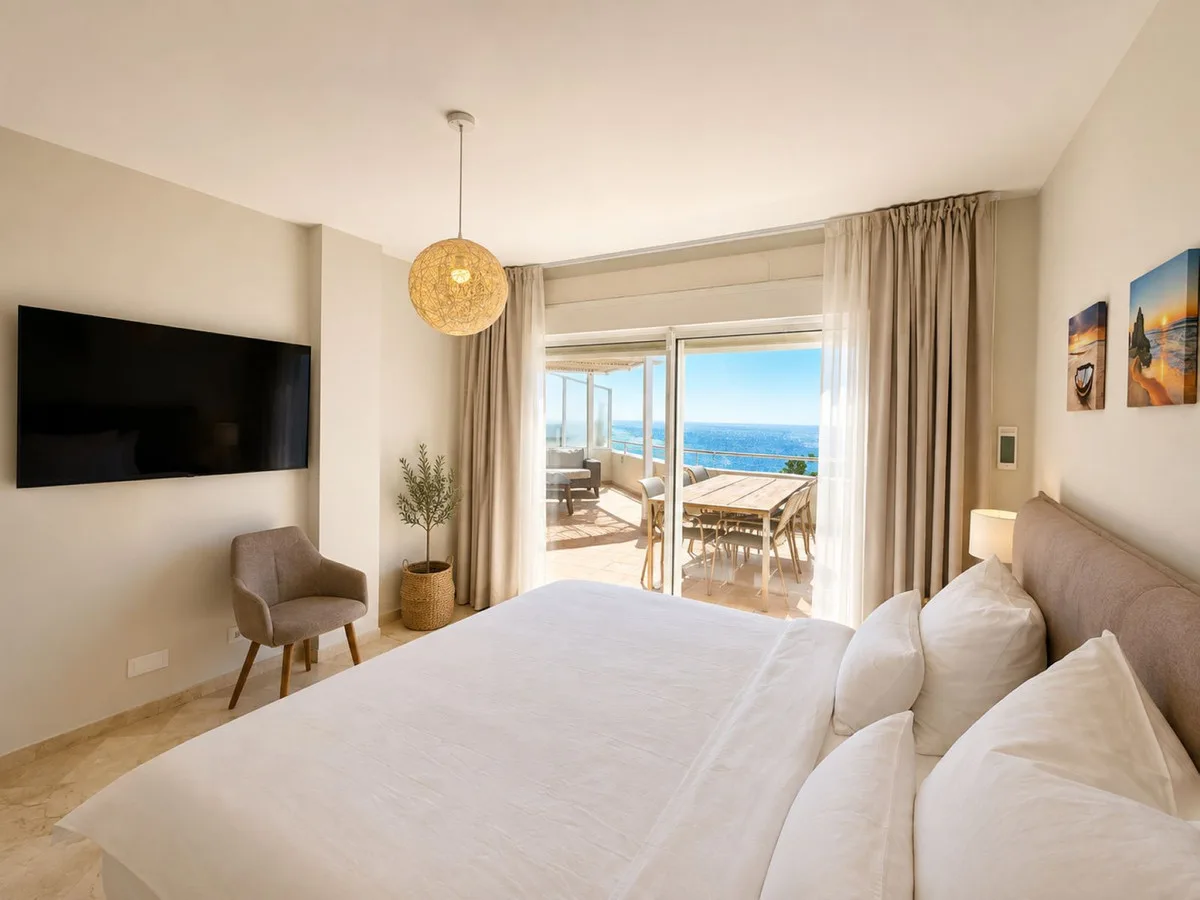Estepona – Penthouse på første linje med utsikt over Middelhavet, Gibraltar og Afrika fra egen solterrasse – bilde 19
