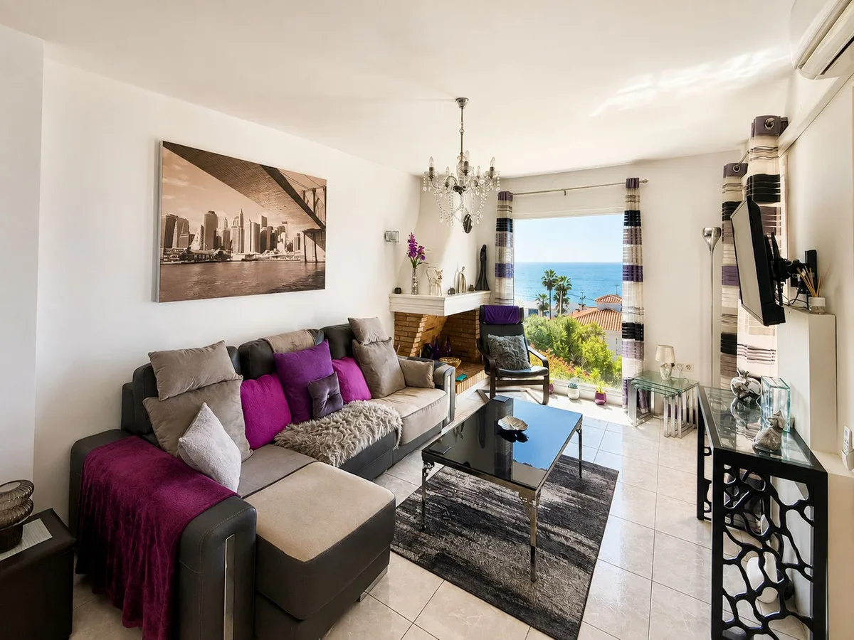 Peñoncillo, Torrox Costa – rekkehus med havutsikt og takterrasse, kort gange fra stranden – bilde 7