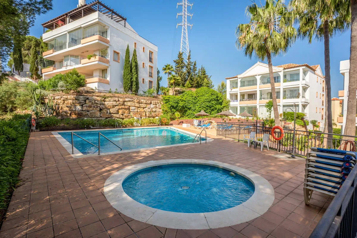 Mijas Costa - Leilighet i første linje til Miraflores Golf, med utsikt over golfbanen fra solrik terrasse – bilde 8